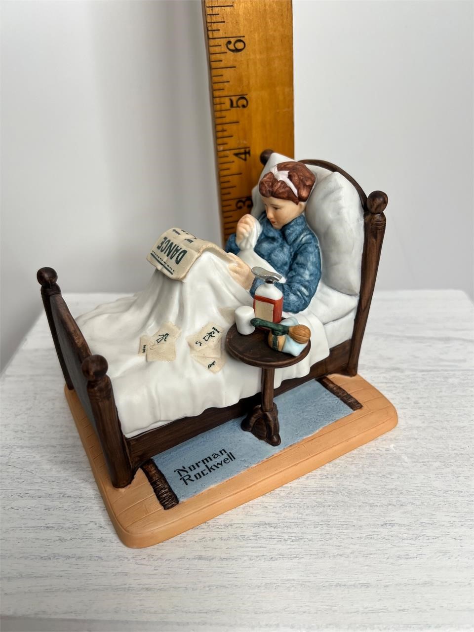 Norman Rockwell Porcelain The Cold Danbury Mint