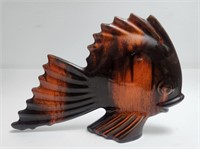 Fish Figurine Pottery H: 7"