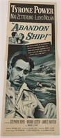 Abandon Ship vintage movie poster