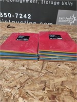 7 packs of 10, 2-ply pocket poly folders