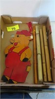 Flute / Bamboo Shakers / Pig Plaque