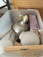 Tub of Asst. Lighting & Bulbs