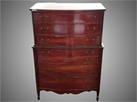 Beautifull Dixie curved front wooden dresser with