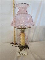 Pink Hurricane Lamp