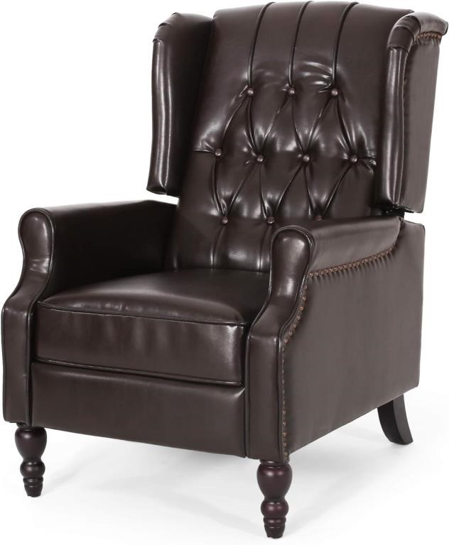 Christopher Knight Tufted Bonded Leather Chair