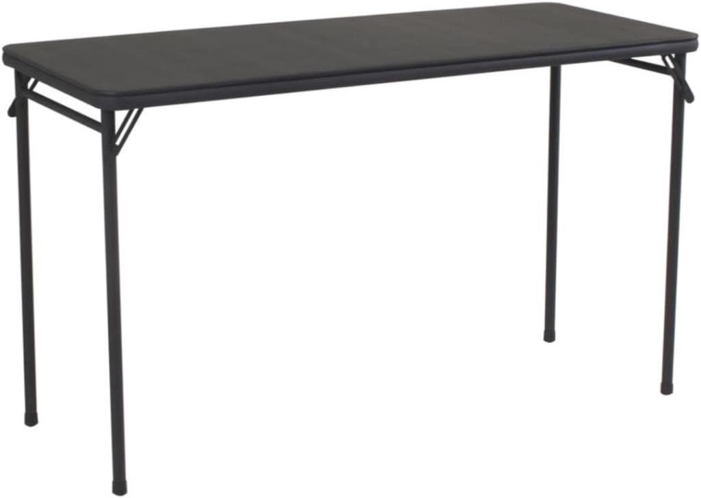 COSCO 20" x 48" Vinyl Top Folding Table, 3 PACK