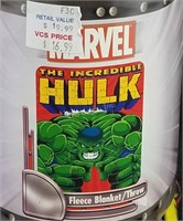 Incredible Hulk Fleece Blanket Marvel Pre Disney