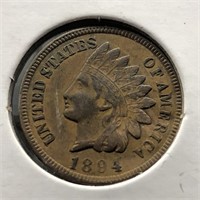 1894 INDIAN HEAD CENT  AU
