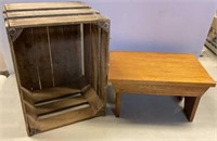 Crate and bench