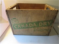 1973 Canada Dry Ginger Ale Wood Pop Crate Vintage