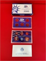 2000 Unites States Mint Proof Set & State Quarters