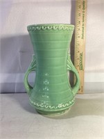 Pistachio Green Ceramic Vase with Handles