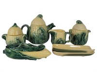 Stanford Ware Corn Teapot & Dishes