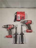 (2) Milwaukee Hammer Drills