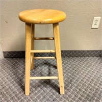 Wooden Stool  12" x 24"h         (R# 213)