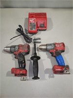 (2) Milwaukee Hammer Drills