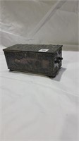 Turn of the century bronze jewelry box/ humidor