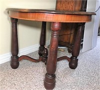 Wood Occasional Table with Stretcher