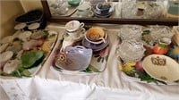 Royalty ChinanDishes Tray Glassware lot