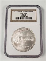 2006 - S Old Mint Silver Dollar - Graded MS69
