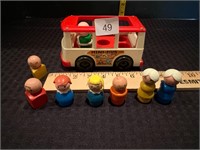 Fisher Price Little People Mini Bus & People