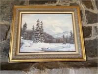 Mark Pettit "Snow in the Rockies" 32x26"