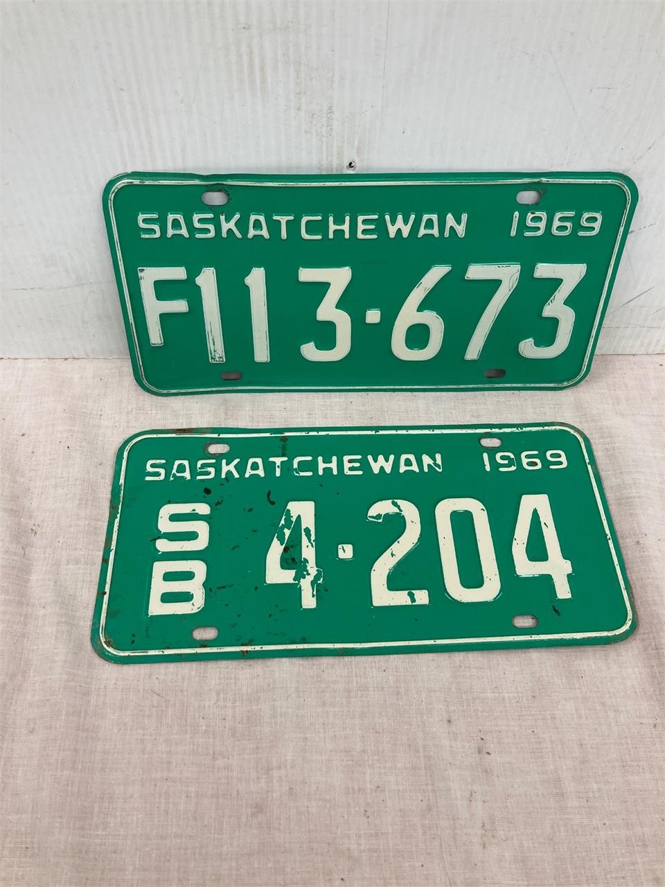 1969 licence plates