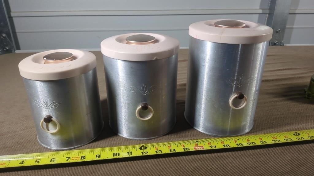 SPUN METAL CANISTER SET