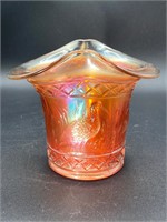 Carnival Glass Dugan Marigold Stork Glass