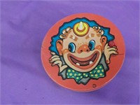 Vintage Chein metal noise maker Clown