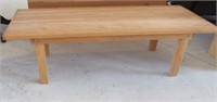 wood coffee table 48" long