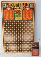 Jackpot Charley & Radio Punchboards, Unused