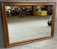 Cherry Frame Wall Hanging Mirror