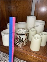 Box of flameless candles assorted sizes