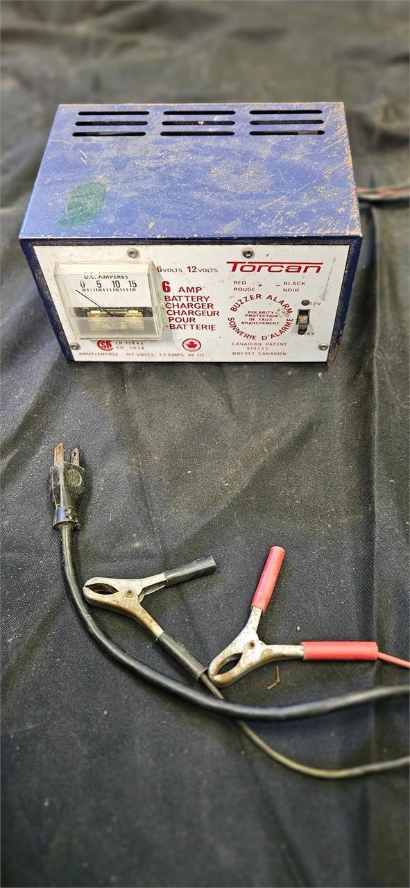 Torcan 6amp battery charger. 6v and 12v