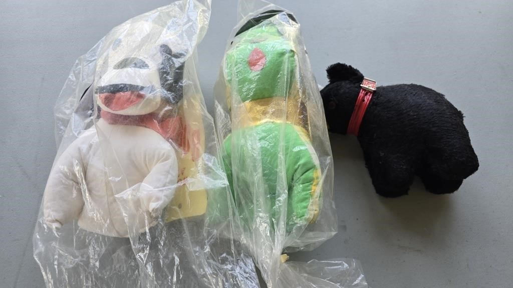 Carnival Prize Stuffed Dogs "Won at Bob's" Made