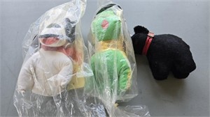 Carnival Prize Stuffed Dogs "Won at Bob's" Made