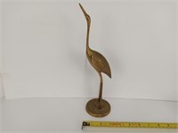 Vintage Brass Heron