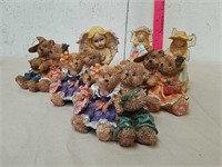 Group of decorative Angel and teddy bear