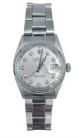 Men's Stainless Rolex Oyster Perpetual Date Watch