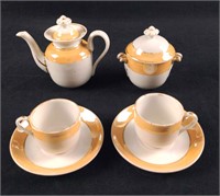 Vintage Lusterware Minature Porcelain Tea Set