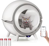 65L Self Cleaning Cat Litter Box  Automatic  App