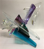 Signed Grant Miller Art Glass Sculpture