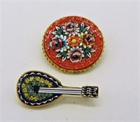 2 VINTAGE BROOCHES