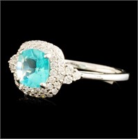 0.76ct Apatite & .30ct Diamond Ring in 14K Gold