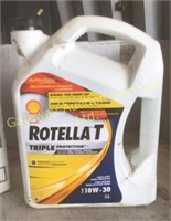 9 jugs of Rotella T 10/30 HD diesel engine oil