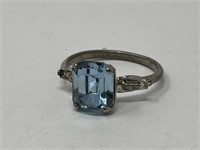Sterling Solitaire Ring Vintage