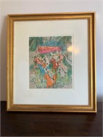 $350 Charles Cobelle "Longchamps" litho in colors