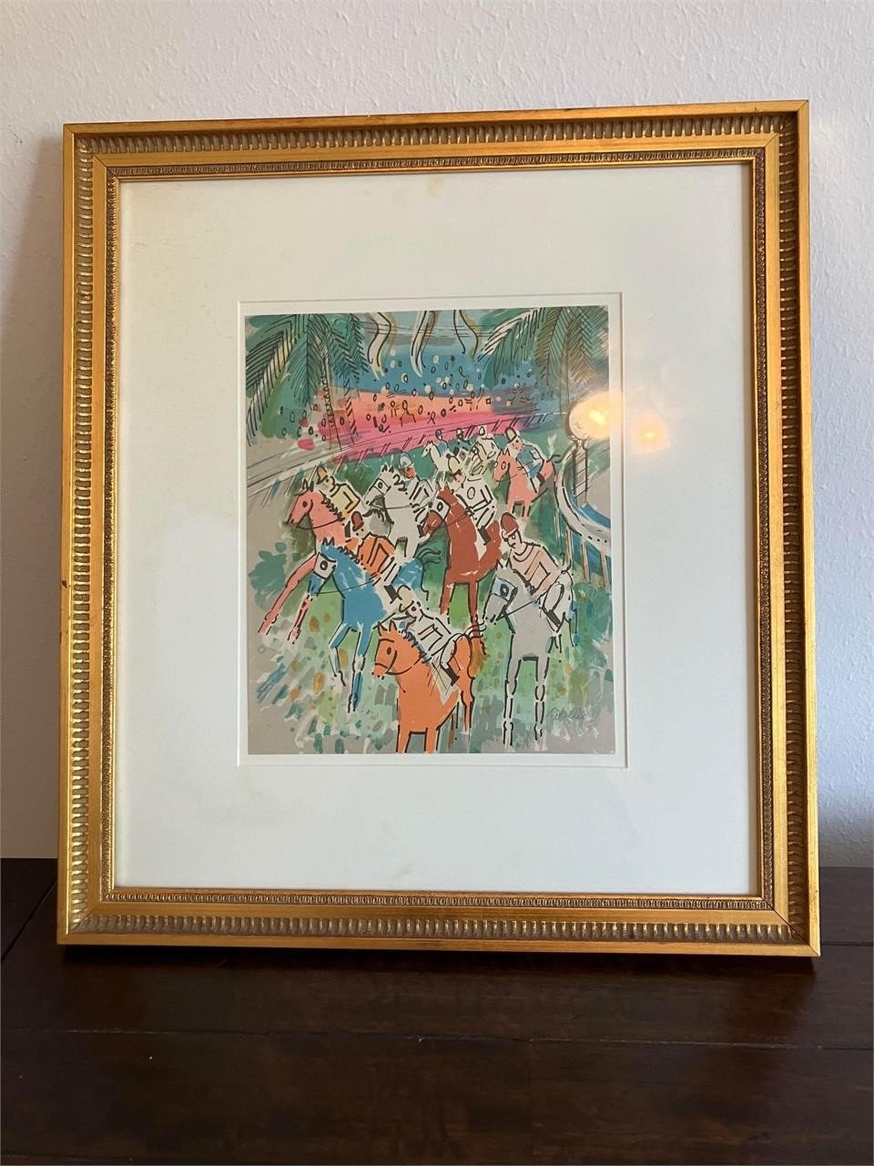 $350 Charles Cobelle "Longchamps" litho in colors