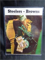 Browns & Steelers Game Program & Stubs from 1968